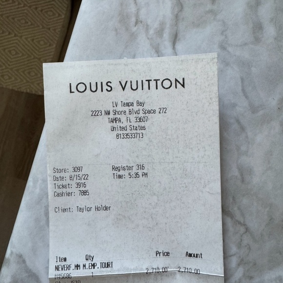 LV Never Full Tote - Picture 6 of 6